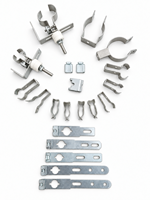 Kit de fixation pour chauffage infrarouge à quartz à double tube avec isolateurs en céramique, écrous de tige filetés et support métallique