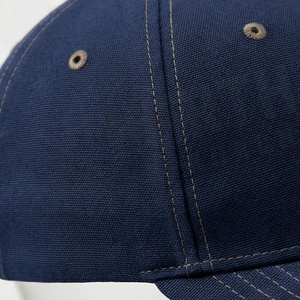 Unisex <b>Navy</b> Blue 6-Panel <b>Baseball</b> <b>Cap</b> Fitted Solid Color Twill Fabric Casual Hat for Adults Four Seasons Wear - Product Image 5