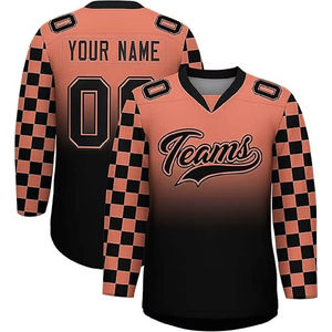 Pantalon de sport sur mesure à rayures brodées et sublimées, avec logo d'équipe OEM, techniques d'impression personnalisées, maillot de hockey conçu sur mesure - Product Image 3