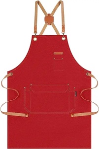 Delantales de Salón Unisex sin Mangas, Delantal de Barbería con Bolsillos de Cuero - Product Image 3