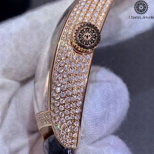 Montre de luxe Charm Jewells en acier inoxydable avec lunette sertie de diamants, cadran analogique, mouvement mécanique, 40 mm, étanche 10 bars, pour homme - Product Image 6