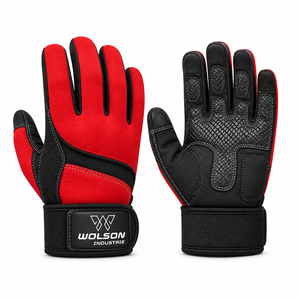 Comfortable <b>Full</b> Finger Training Gloves Anti <b>Slip</b> Grip Support for Workout Fitness Gym Exercise and Weightlifting Use. - Product Image 3