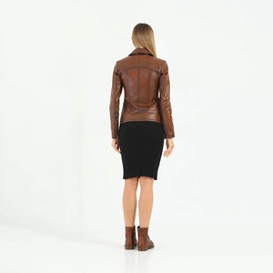 Premium Womens <b>Western</b> Leather <b>Jacket</b> With Fringe Ladies Cowgirl Leather <b>Jacket</b> Custom Manufacturer For Bulk Production - Product Image 3