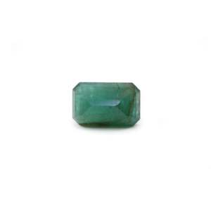 Loose Zambian Emerald 12.75 Carat Certified Faceted Emerald Cut Gemstone 4mm - Product Image 2