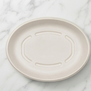 CANEX 32 OZ Oval Sugarcane Bagasse Pulp Compostable Disposable Microwave-Safe Food <b>Container</b> for Restaurants Catering <b>Takeaway</b> - Product Image 1