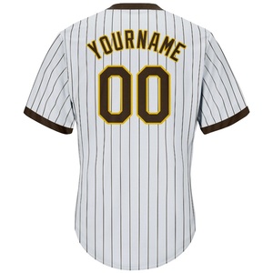 Camiseta de Béisbol Personalizada para Hombre, con Rayas Finas, Manga Corta, Cuello en V, Transpirable, de Poliéster, Uniforme Deportivo para Equipo - Product Image 3