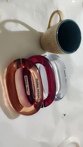 Decoración de pared con cadena de eslabones hecha a mano y personalizada, artículo de resina, decoración de habitación, artículos muy adorables, diseño de arte de pared con cadena de acrílico - Product Image 5