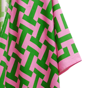 AKA <b>Pink</b> & Green Geometric Viscose Ruana Lightweight Kimono Cover Up Open Front Shawl <b>Wrap</b> Women's Fashion - Product Image 3