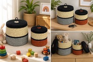 Natural Material Seagrass Hand Woven <b>Plant</b> Pot <b>Basket</b> Eco-Friendly Storage Bowl <b>for</b> Indoor Use - Product Image 2