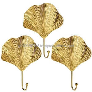 Multipurpose brass <b>wall</b> hooks <b>for</b> kitchens bathrooms bedrooms hallways organizing items daily needs with ease style care - Product Image 6