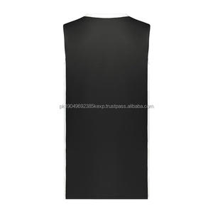 เสื้อบาสเก็ตบอลแบบสั่งทำพิเศษ ปี 2025 สำหรับผู้ใหญ่ สีดำ สไตล์ใหม่ ผ้าถักโพลีเอสเตอร์ บริการ OEM - Product Image 5