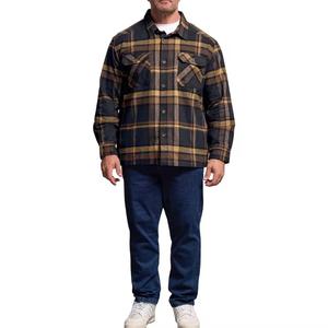 YASH SPORTS Fabricante de Camisas de Franela con Cuello Alto y Botones para Hombre / Proveedor OEM al por Mayor de Camisas de Franela a Cuadros de Algodón - Product Image 4