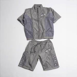 <b>Mens</b> Windbreaker Short Set Lightweight Nylon Streetwear Custom Nylon Short Set <b>Men</b> Casual Summer Tracksuit Outfit - Product Image 1