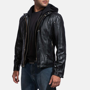 Hot Sale New Men's <b>Winter</b> <b>Leather</b> <b>Jackets</b> High Quality Custom Logo Waterproof Windproof Casual Design - Product Image 1