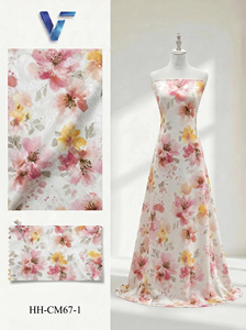 Tela de Chifón Jacquard Floral, 100% Poliéster, Ligera, Tejida y Transpirable, 150/160cm, Modelo 8936, para Vestidos de Mujer - Product Image 1