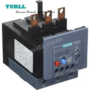 Relé de sobrecarga térmico Siemens 80..100 A para motor de proteção tamanho S3 classe 10 montagem do contator 3RU2146-4MB0 3RU21464MB0 novo