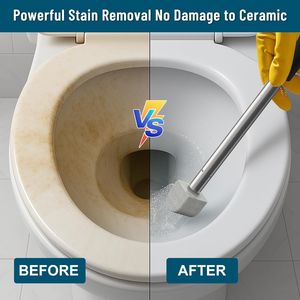 Limpiador de inodoros de piedra pómez de 16.7 pulgadas con mango para eliminar incrustaciones de agua dura y manchas de calcio - Product Image 6