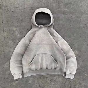 Sudadera con Capucha Personalizada para Hombre, 100% Algodón, Diseño Tie-Dye Lavado al Ácido, Sin Cordones, Servicio OEM - Product Image 1