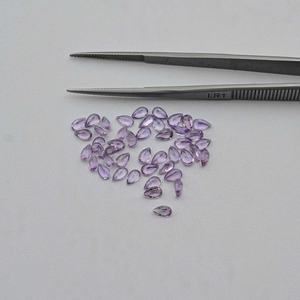4x6mm naturel rose améthyste facettes poire coupe pierre précieuse AAA qualité améthyste pierre semi-précieuse du fabricant en ligne inde - Product Image 1