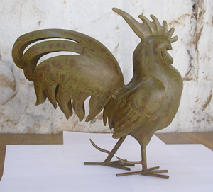 Coq en fer pour la décoration de la maison et du jardin - Product Image 3