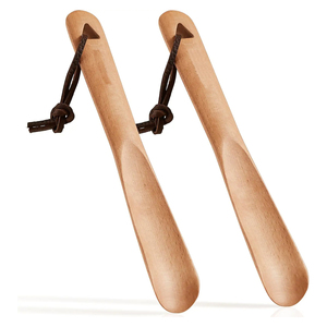 Precio al por mayor: Calzador de madera maciza natural, pulido y liso, exquisito, con logotipo personalizado - Product Image 6