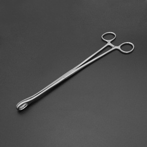 คีมผ่าตัดทางการแพทย์แบบมีฟันตรงโค้ง 18 ซม. คีมจับฟองน้ำ - Product Image 6