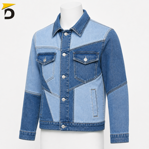 Veste en jean pour homme au look intemporel, tissu durable et coupe confortable pour les tenues décontractées, les voyages et le style de tous les jours - Product Image 4