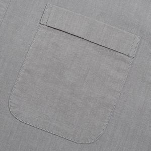 Men's Custom Stand Collar <b>Short</b> <b>Sleeve</b> Button Front <b>Shirt</b> with Chest Pocket for Casual Smart Summer Wear <b>Shirts</b> - Product Image 4