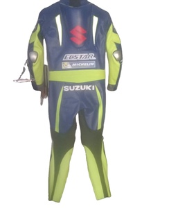 Combinaison de course moto en cuir de vache véritable respirante et coupe-vent pour homme, vêtements de sport noir rouge XS-5XL - Product Image 1