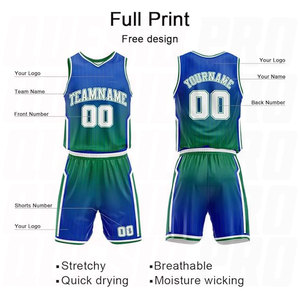 ชุดบาสเก็ตบอลคุณภาพสูงจากผู้ผลิต ดีไซน์ใหม่ล่าสุด เสื้อและกางเกงบาสเก็ตบอลแบบทีมสั่งทำได้ คุณภาพสูง - Product Image 4