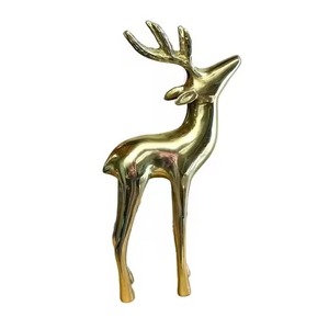 Décoration de renne en métal rustique, figurine de Noël faite à la main pour la décoration de la maison et de la table - Product Image 3