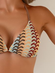 Women’s 2 Piece Bikini Set Designer Style Swimwear Custom Bikini Beachwear Triangle Swimsuit Private Label Swimwear Two Piece - Product Image 4