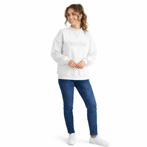 Sudadera de Invierno Premium para Mujer, Personalizable con Bordado Frontal, Transpirable, de Poliéster/Algodón, Cuello Alto, Color Sólido - Product Image 1