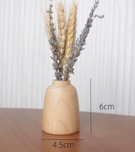 Jarrones de Madera Natural, Artesanías de Madera, Jarrón Decorativo para el Hogar, Jarrón de Madera para Flores - Product Image 3