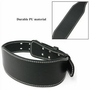 Cinturón de Levantamiento de Pesas de Cuero Vacuno de Alta Calidad, Cierre de Hebilla, Antideslizante, Impermeable, Transpirable, Protección Avanzada - Product Image 2