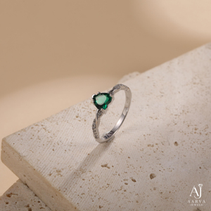 Anillo de Compromiso AARVA JEWELS con Corte de Corazón, Chapado en Oro, Plata 925, Engaste de Garras, Certificado por Terceros, Estilo Clásico, Anillo de Eternidad - Product Image 4