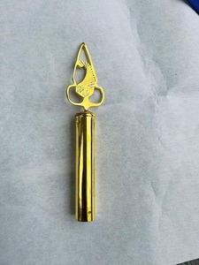 Ensemble de hauts de tenue maçonnique dorés pour Loge Bleue avec emblème MM et drapeau maçonnique (Lot de 4) - Product Image 2