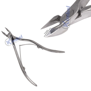 Coupe-cuticules professionnel en acier inoxydable à ressort unique, modèle boîte, lame russe ultra-affûtée - Product Image 5