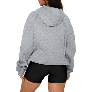 Nouvel Arrivage – Sweats à Capuche Oversize pour Femmes, Épaules Tombantes, Coton Lourd 100%, Manches Longues, Lettres Imprimées - Product Image 5