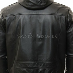Blouson en cuir élégant pour homme, couleur personnalisée, 100% cuir, design personnalisé - Product Image 5