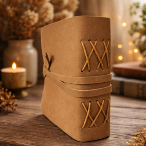 Creative Women's Handmade Notebook Unique Design Tree of Life Journal with Buffalo Leather Lining, Blank Pages - Product Image 2