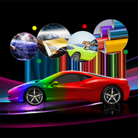 Film de protection de la peinture Ppf pour voiture Film d'emballage en vinyle de couleur Ppf Film de changement de couleur Rainbow Laser Silver Vinyl Car Wrapping Film