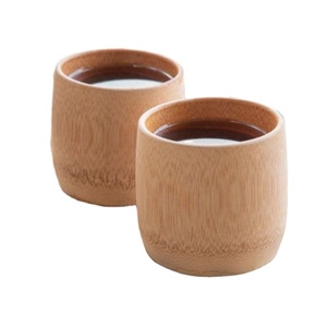 Taza de bambú hecha a mano 99 DATOS dorados taza sostenible respetuosa con el medio ambiente para café té jugo batidos Bar - Product Image 5