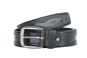 Cinturón de cuero liso para hombre y mujer, material de cuero genuino puro con herrajes y tallas personalizadas, se acepta OEM. - Product Image 4