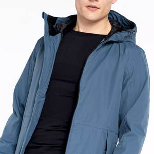 Chaqueta Deportiva con Capucha y Logotipo Personalizado, Chaqueta Transpirable de Dos Piezas, Conjunto de Invierno para Hombre con Cierre de Cordón - Product Image 5