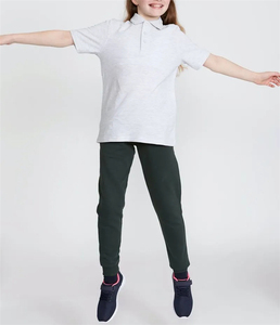 Polo d'uniforme scolaire unisexe pour enfants à manches courtes en coton 100% avec broderie personnalisée - Product Image 3