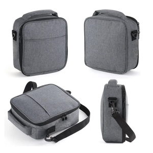 Sac à lunch isotherme personnalisé avec logo imprimé pour hommes et femmes, sac isotherme souple doublé de papier aluminium pour le bureau, le travail, l'école, les pique-niques et la conservation des aliments - Product Image 3