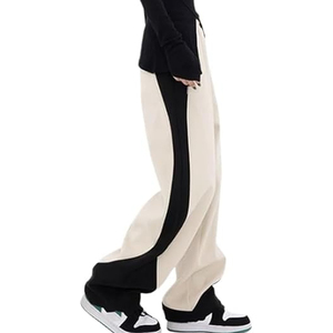 Pantalon de survêtement Hip Hop pour homme 2026, ODM, imperméable, écologique, en tissu peigné épais, taille élastique avec cordon de serrage, coupe large - Product Image 2