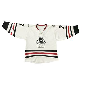 Conjunto de Jersey de Hockey con bordado de sarga de aparejos personalizados, uniformes de cuello de encaje, número de nombre del jugador, ropa de equipo OEM que ofrece un servicio superior - Product Image 1