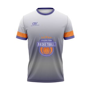 เสื้อทีมออกแบบเอง แห้งเร็ว สำหรับวอร์มอัพ ผู้ใหญ่ เด็ก เสื้อเจอร์ซีย์ทีม ซับลิเมชั่น ยูนิเซ็กซ์ เสื้อบาสเก็ตบอลแขนสั้น สำหรับเล่นกีฬา - Product Image 1